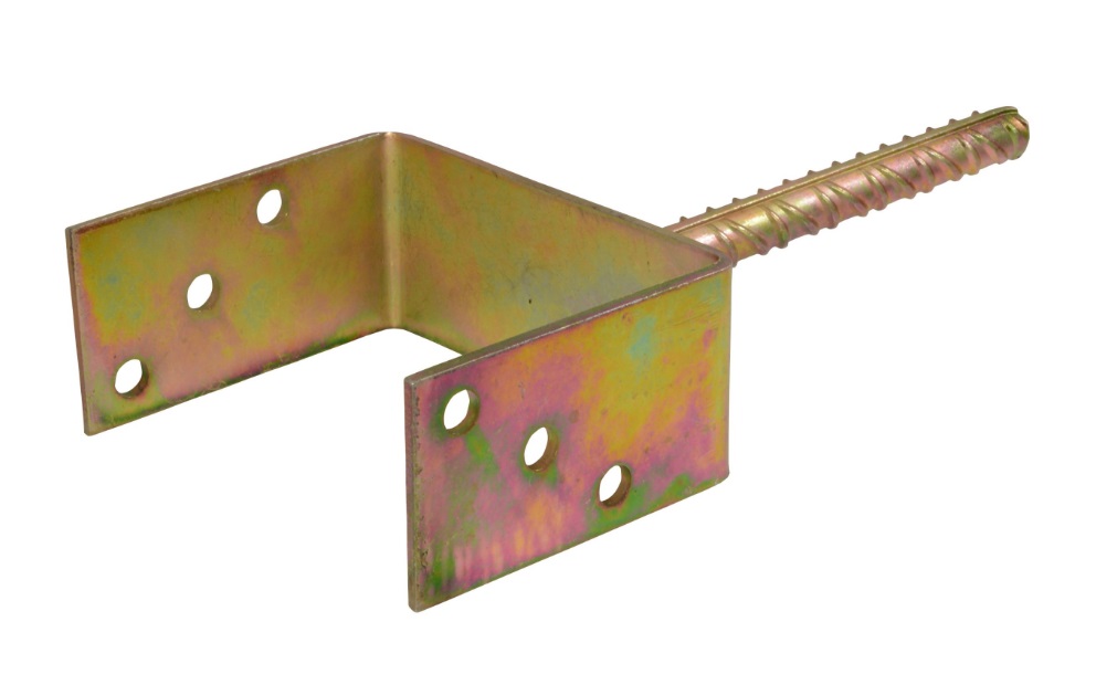 U-Pfostenträger 60-200 Mm Feuerverzinkt - Inkl. Betonanker & Schrauben Für Zaunbau